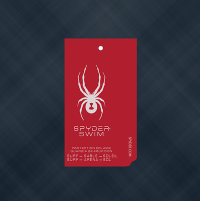 Spider-Hangtag branding design garments garments accessories graphic design hangtag illustration logo