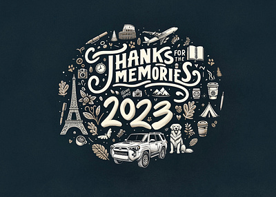 2023 in review collection design graphic design illustration lettering type