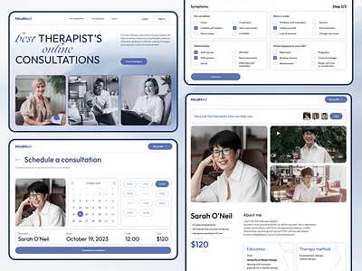 Therapist's Marketplace Platform design marketplace web