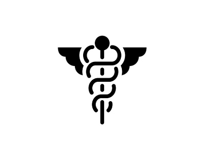 Caduceus Medical ⚕️ graphic design icon