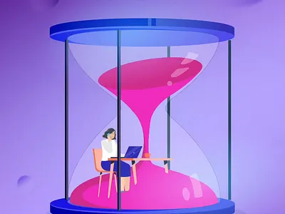 Lady professional using her laptop 2d animation animation branding explainer video graphic design illustration motion graphics vector