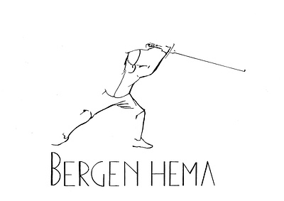 Bergen HEMA logo graphic design illustration logo