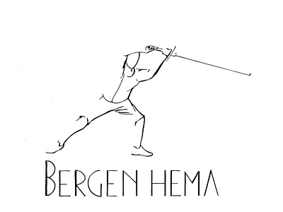 Bergen HEMA logo graphic design illustration logo