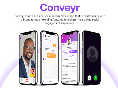 Conveyr: A New-Age Social Media App conveyr mobile app experience mobille app design social media app ui ui ux design user experience