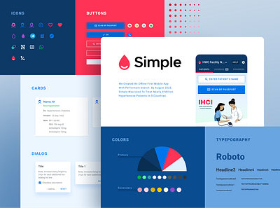 Simple l DLS brand graphic design healthcare app system ui ux