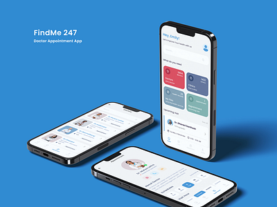 FindMe 247 Doctor Appointment App appointmentapp design medical app ui uiux