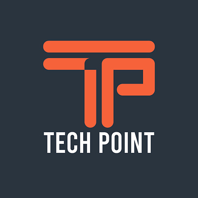 TP Letter Logo-Tech point design graphic design logo