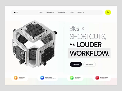 Figma Creator Micro :: Landing Concept clean concept design figma inspiration minimal motion graphics product page shop ui ui motion ux