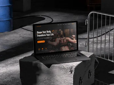 Fitness Club Landing Page athletic club coach futness gym landing minimal trend ui web website