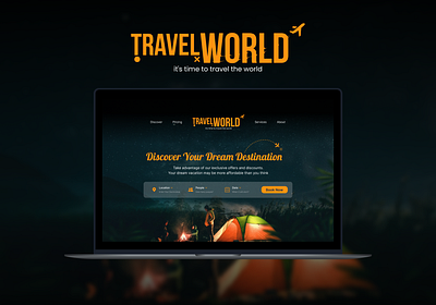 Travel Agency - Landing Page graphic design ui