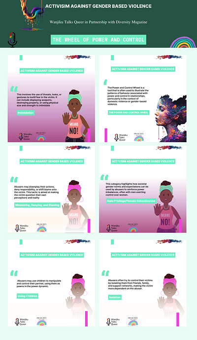 Gender-Based Violence campaign branding graphic design identity design