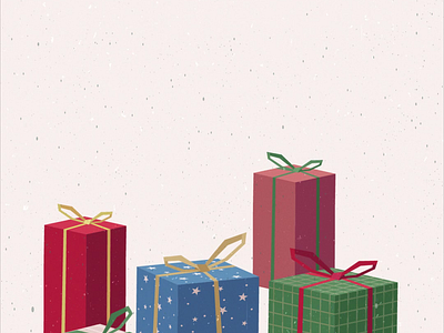 X-mas gifts 2d animation after effects motion motion graphics text animation