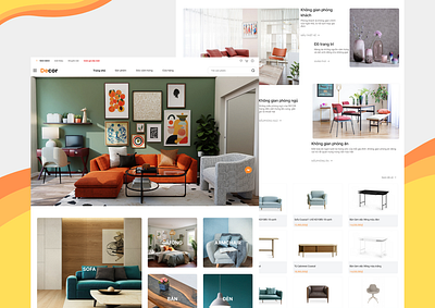 Decor UI design graphic design ui ux