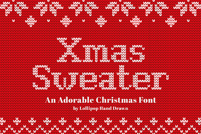 Xmas Sweater Font canva fonts xmas sweater font