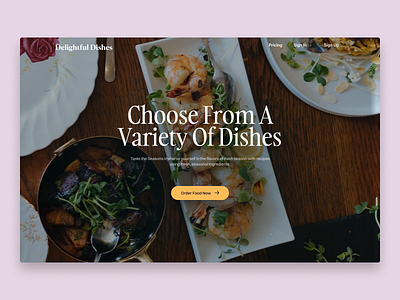 Delightful Dishes branding design graphic design ui ux