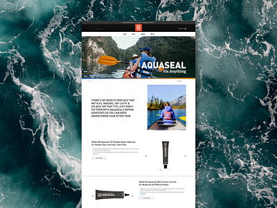 Gear Aid | Landing Page Design ads branding graphic design landing page outdoor ui ux