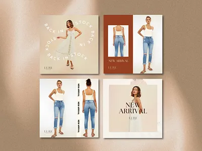 Lure Boutique | Google Ads ads apparel branding clothing design google ads graphic design social media