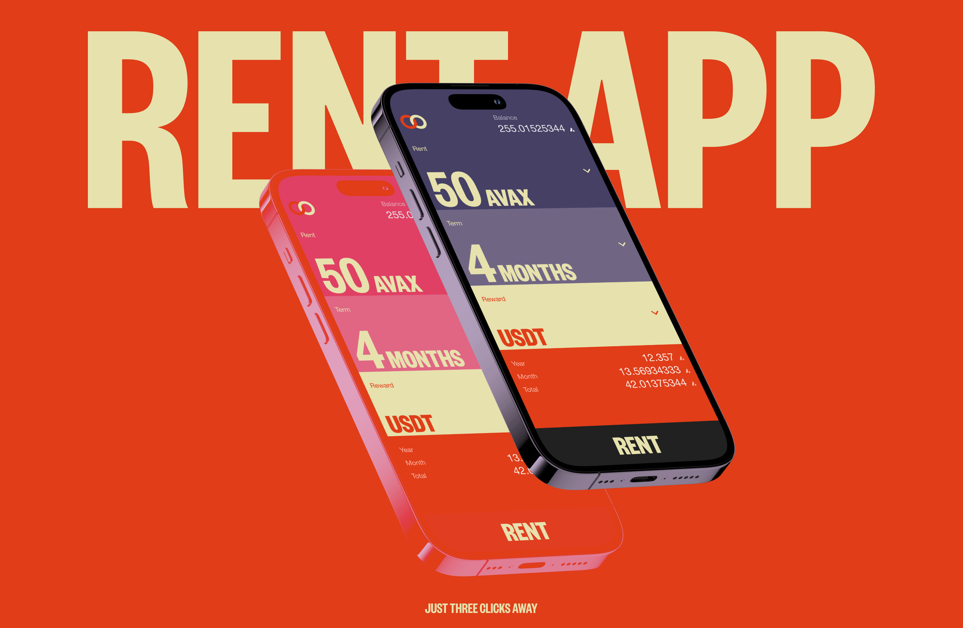 RENT — crypto app animation app application blockchain color crypto cryptocurrency design exchange finance fintech trading typography ui ux wallet
