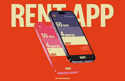 RENT — crypto app animation app application blockchain color crypto cryptocurrency design exchange finance fintech trading typography ui ux wallet