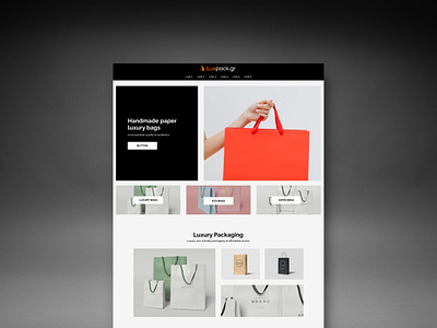 Luxpack | Website Design branding design graphic design packaging ui ux website