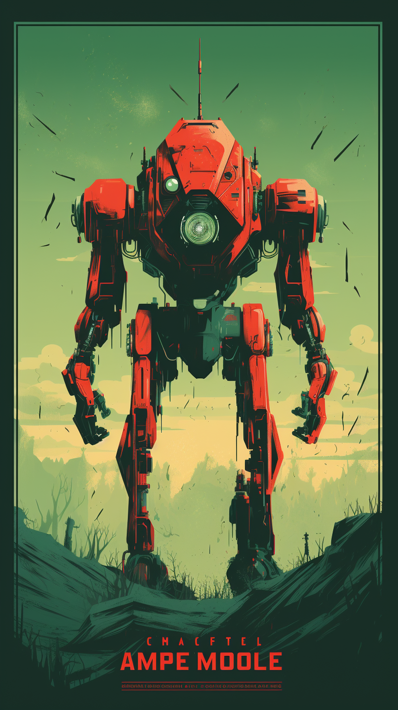 Mech #3 art illustration midjourney