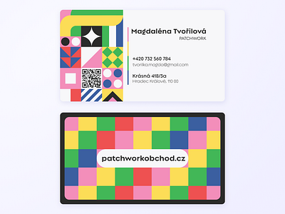 Patchwork business card – design concept branding business card concept graphic design patchwork