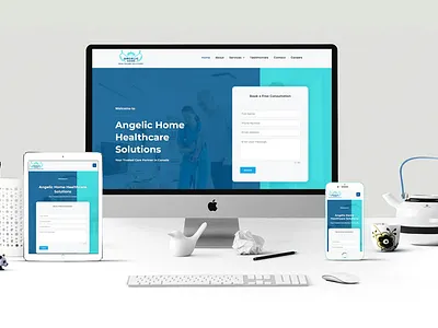 Angelic Home Healthcare Solutions graphic design webdevelopment