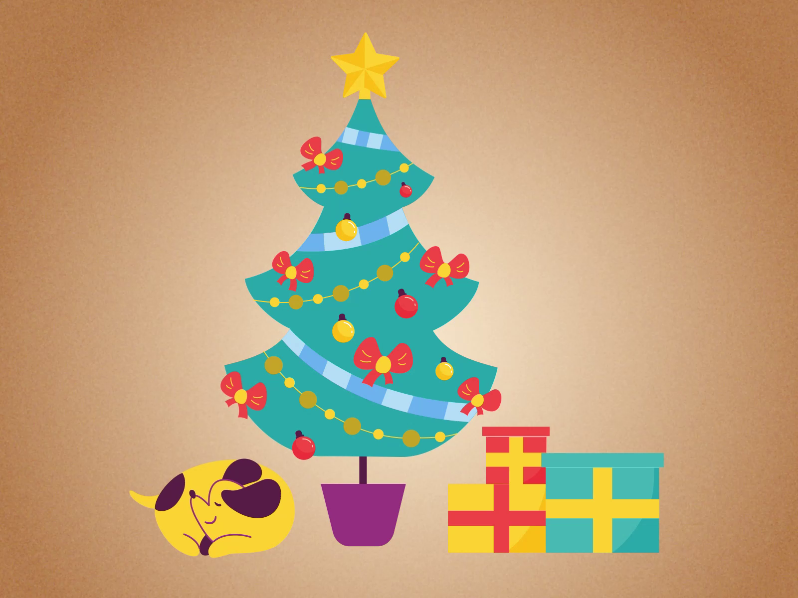 christmas-gifts-under-the-tree-by-vera-erm-on-dribbble