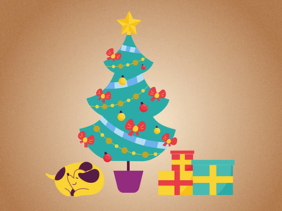 Christmas gifts under the tree animation cat celebration character animation character design christmas christmas eve christmas mood christmas presents christmas tree decoration dog game gift gift box holiday motion design new year tree presents ui