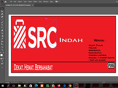 Banner Warung Kecil branding logo