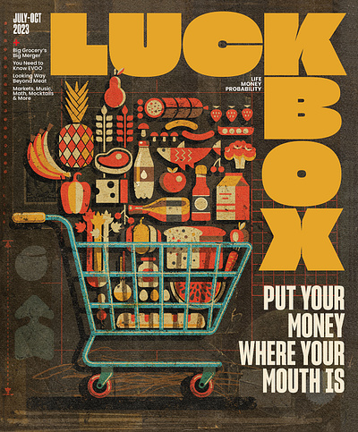 Murray & Luckbox X Ian Murray conceptual cover design editorial food magazine