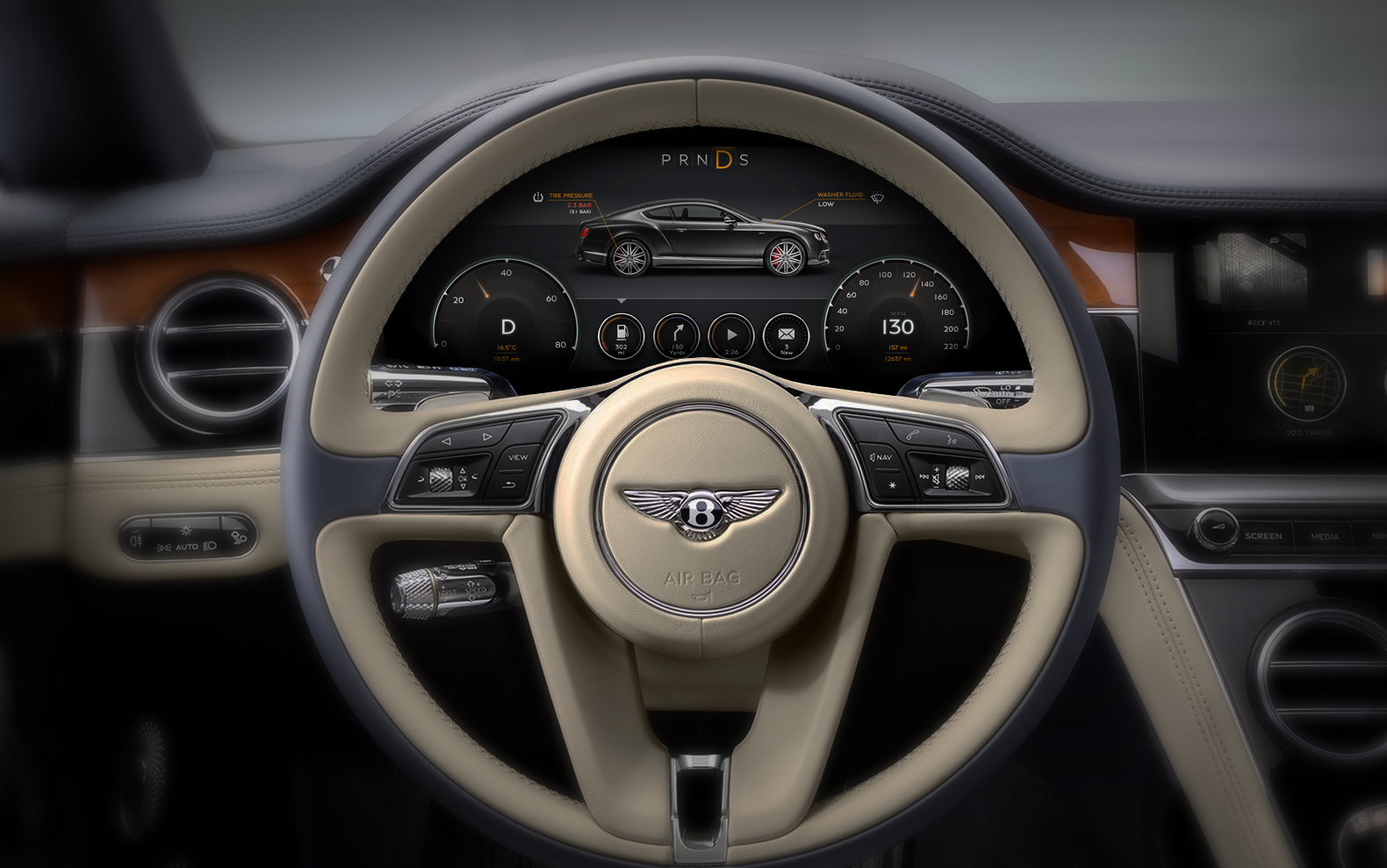 Bentley Continental GT Dashboard automotive bentley continental dashboard design digital gauges hmi instrument instrumentation interactive interface mmi speedometer ui