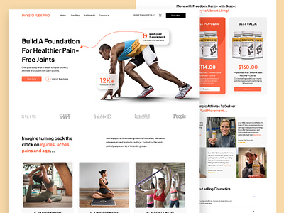 Fitness Website UI UX fitness gym interactive ui landing page mobile commerce modern user interface shopify ui ux user friendly design visual design website design website navigation workout