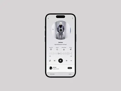 Music Player App app black and grey daily ui mobile design montserat music app music player music player app ui uiux