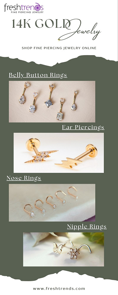 14K Gold Earrings for Every Style and Budget | FreshTrends lobe piercings