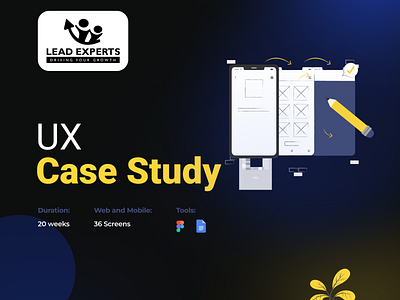 Lead Expert - UX Case Study case study design design strategy digital digital marketing inspiration lead generation mobile app ui ux ux case study website
