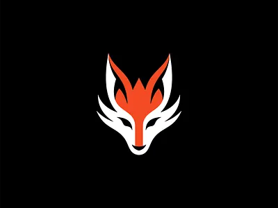 Fox Logo animal branding curves design emblem fox icon illustration logo mark mascot modern orange simple sports tech unique vector vulpine zorro