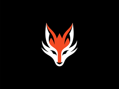 Fox Logo animal branding curves design emblem fox icon illustration logo mark mascot modern orange simple sports tech unique vector vulpine zorro