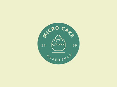 MICRO CAKE LOGO branding graphic design illustretion logo minimal minimallogo