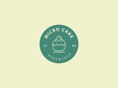 MICRO CAKE LOGO branding graphic design illustretion logo minimal minimallogo