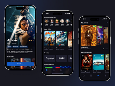 Online Cinema App Concept app application design mobile mobile app mobile app design mobile app ui ui
