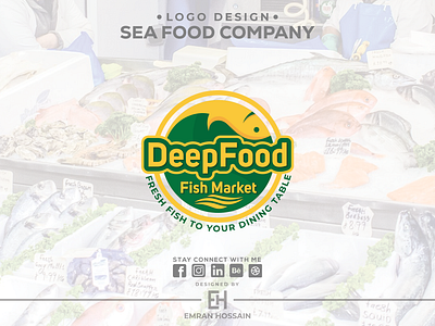 Sea Food Company Logo branding design graphic design illustration logo logodesigner logodesigns logomark logotype ui