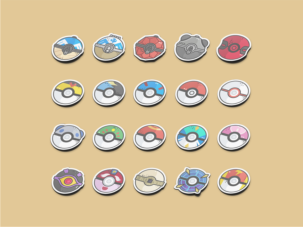  Pokeball by Aleksandar Savic / almigor on Dribbble Illustration 