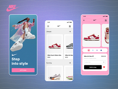 Nike - Mobile App Concept app concept design ecommerce figma ios mobile mobile design nike simple ui ux