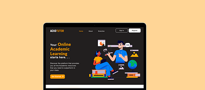 ACADTUTOR: An E-learning Platform adobe photoshop adobexd branding creative design design designer figma framer graphic design landing page logo sketch ui ui design ui designer uiux ux research webdesign website wordpress