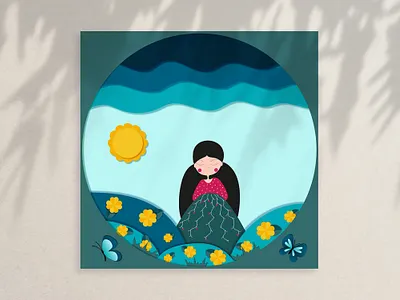 Paper cut book illustration book illustration bookdesign branding design graphic design illustration logo paper cut typography