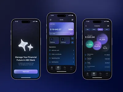 Mobile Banking App app app design banking budget card concept dashboard digital finance fintech mobile money service statistics transactions ui ux ux design wallet