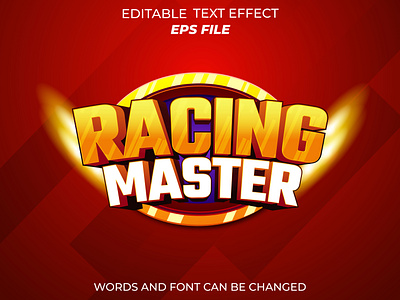 racing master text for badge game app badge branding gaming label logo racing ui