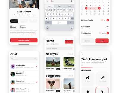 PET Lover app application design graphic design illustration landing page mobile app ui uiux ux