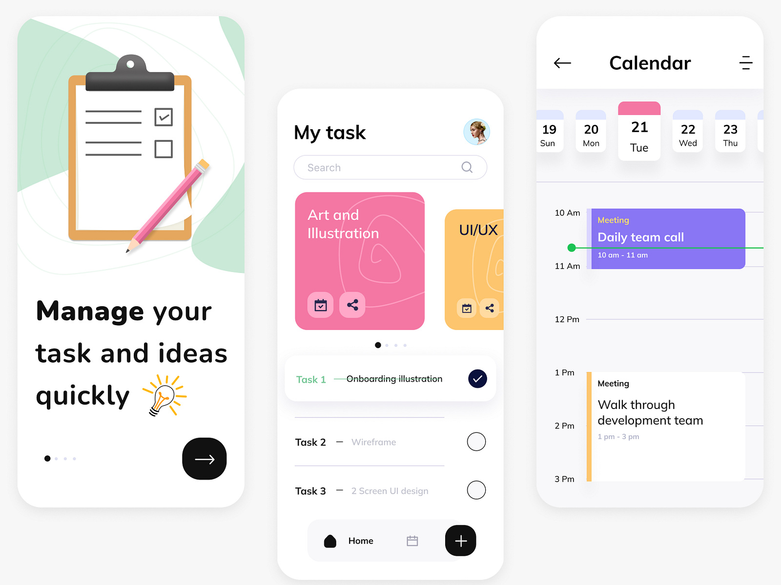 Task Management App by Appretive Infotech on Dribbble